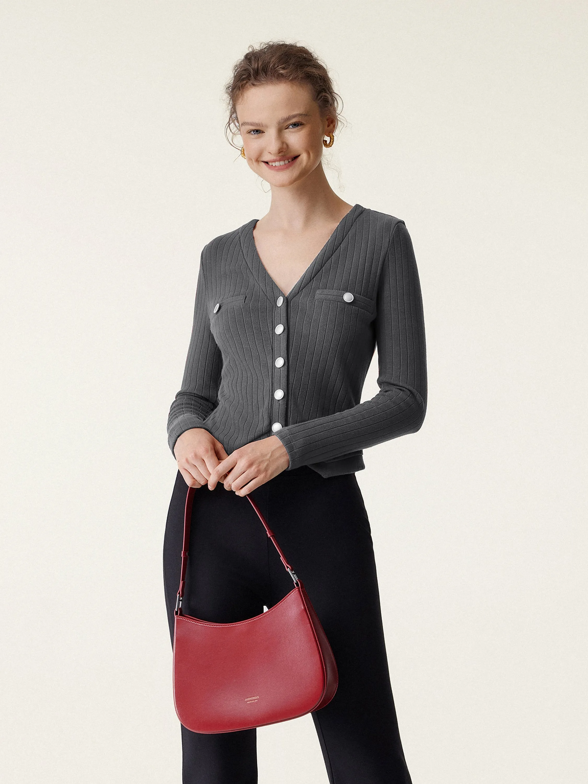 Button-Down Slim Cardigan