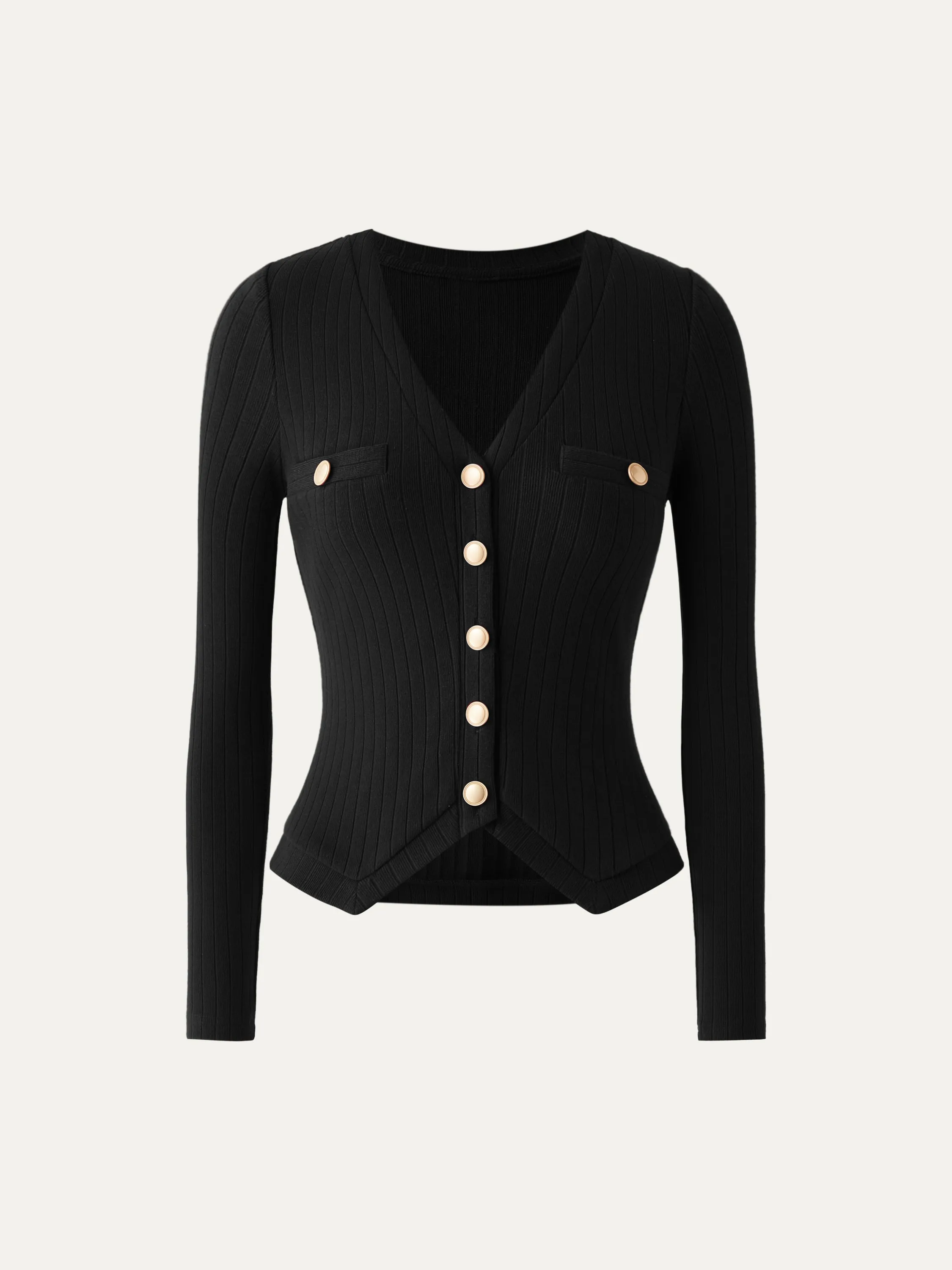 Button-Down Slim Cardigan