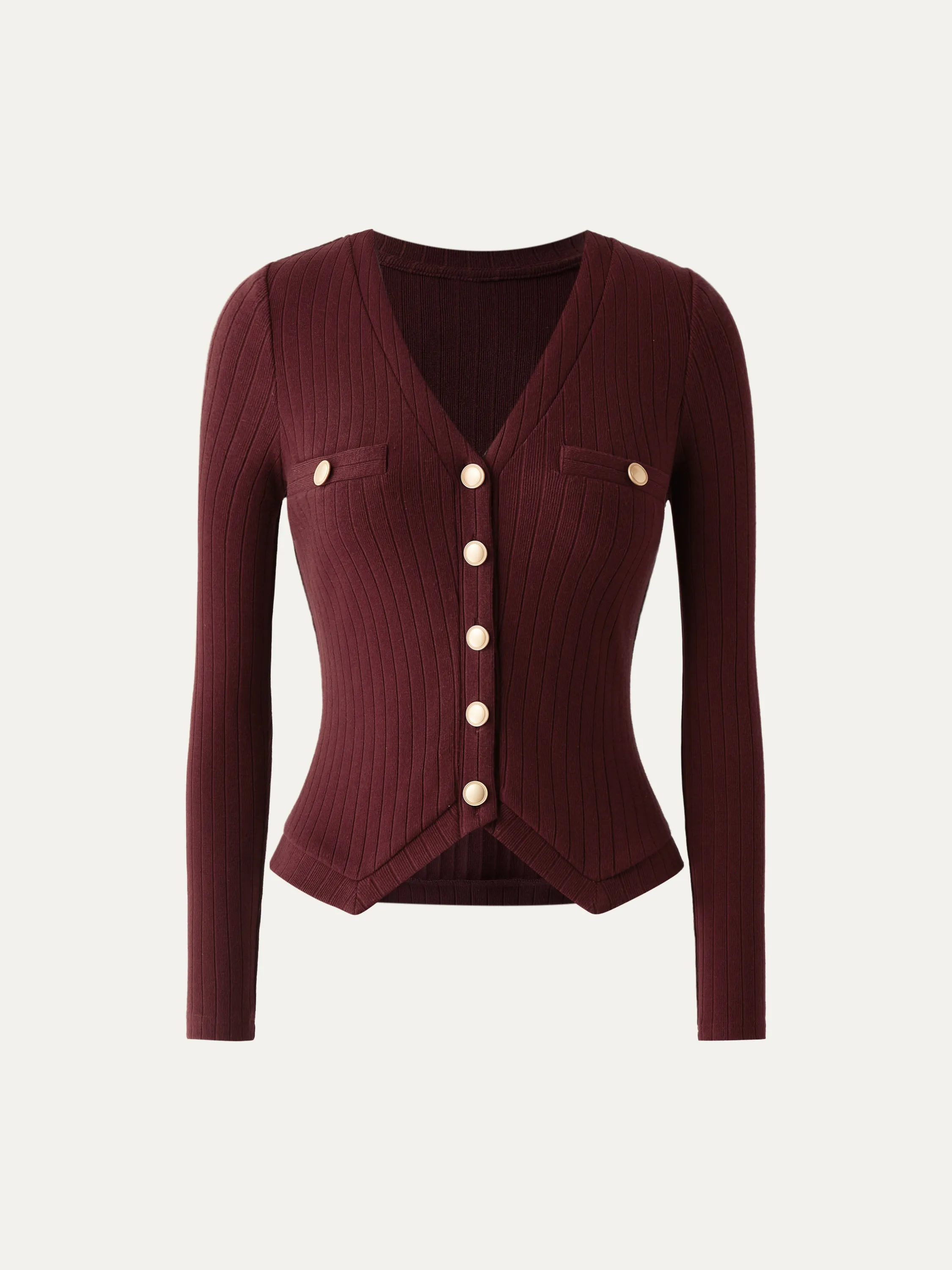 Button-Down Slim Cardigan