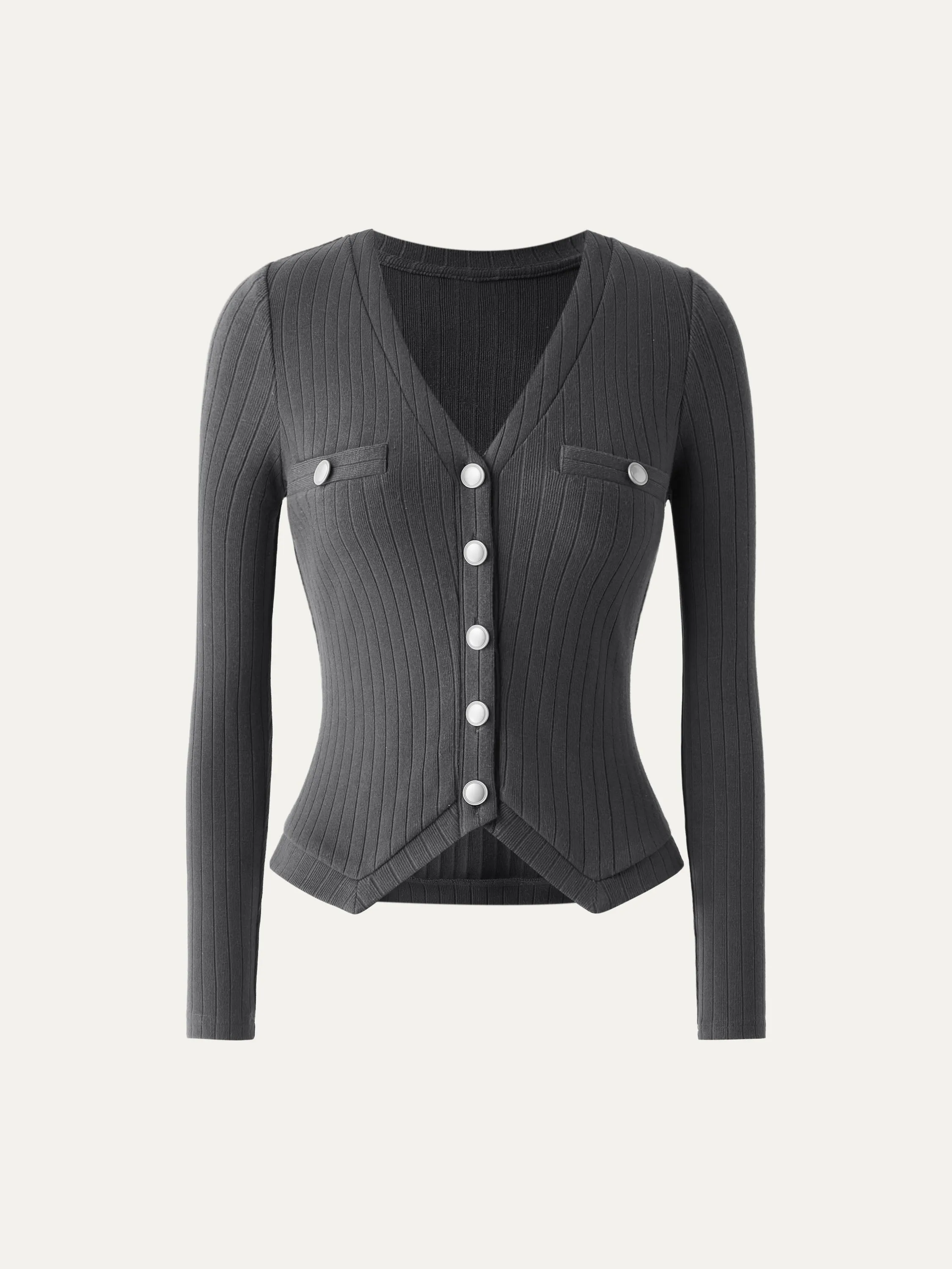 Button-Down Slim Cardigan
