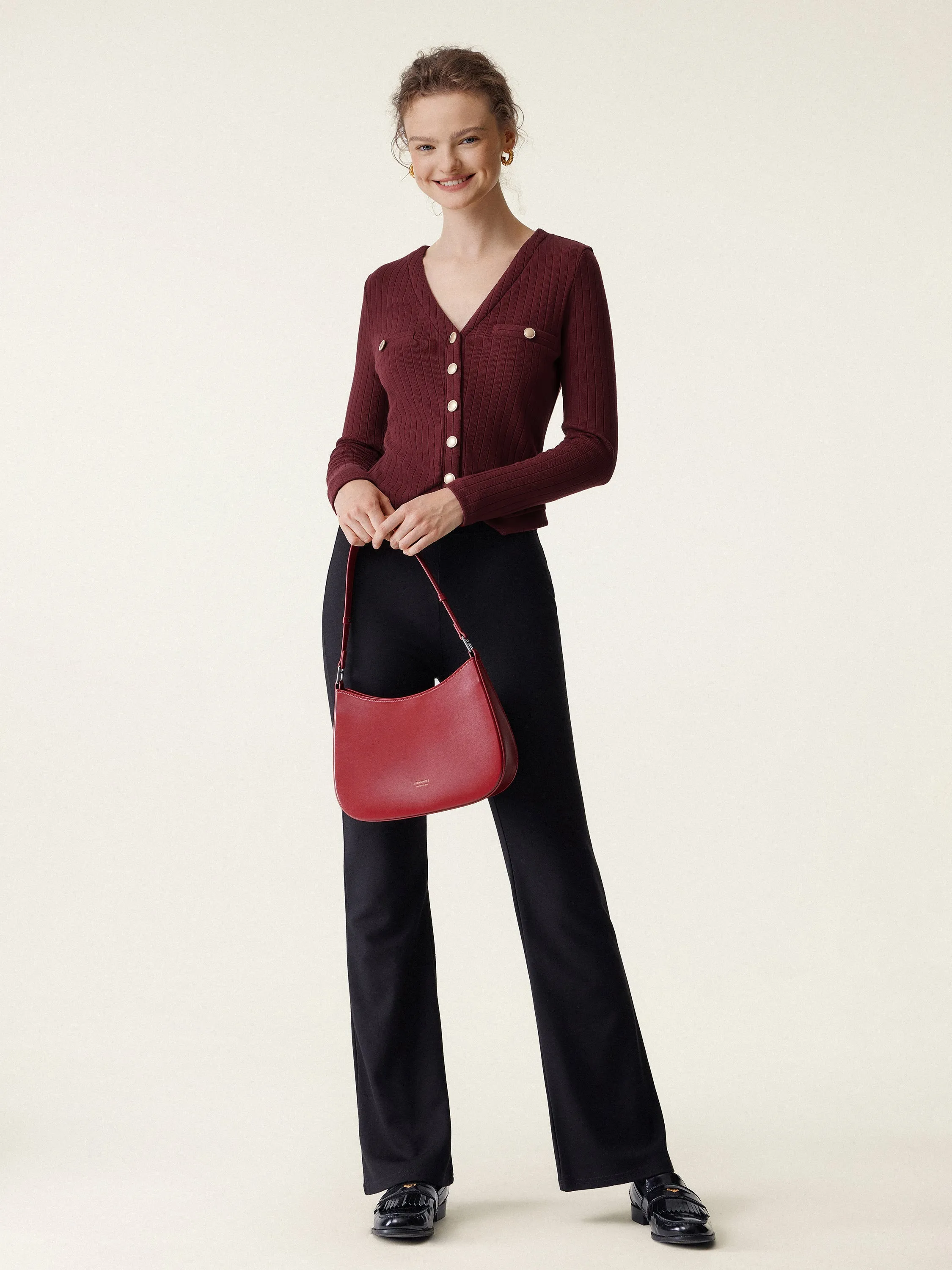 Button-Down Slim Cardigan