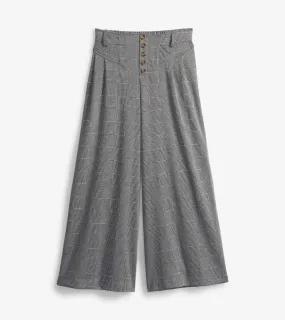 Charlie Wide Leg Pants - Houndstooth