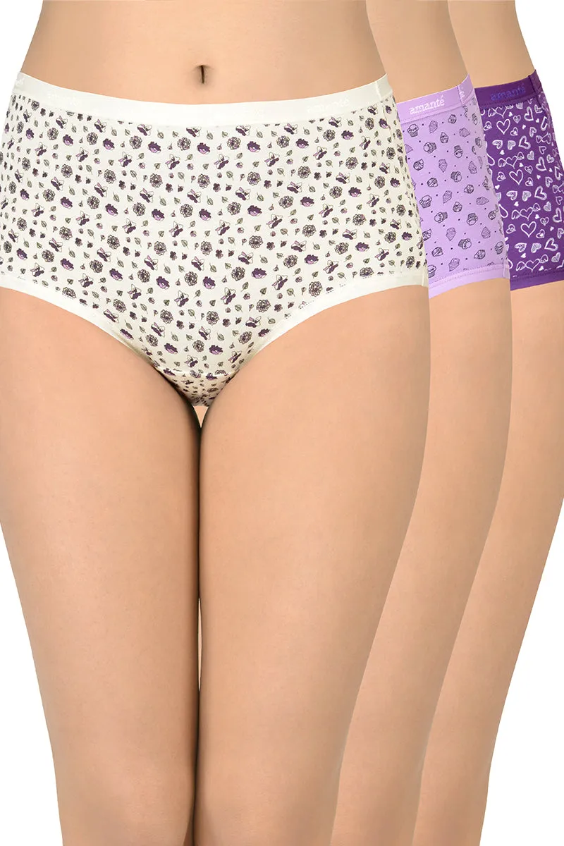 Cotton Full-Brief Print Pack of 3 (Combo 4)