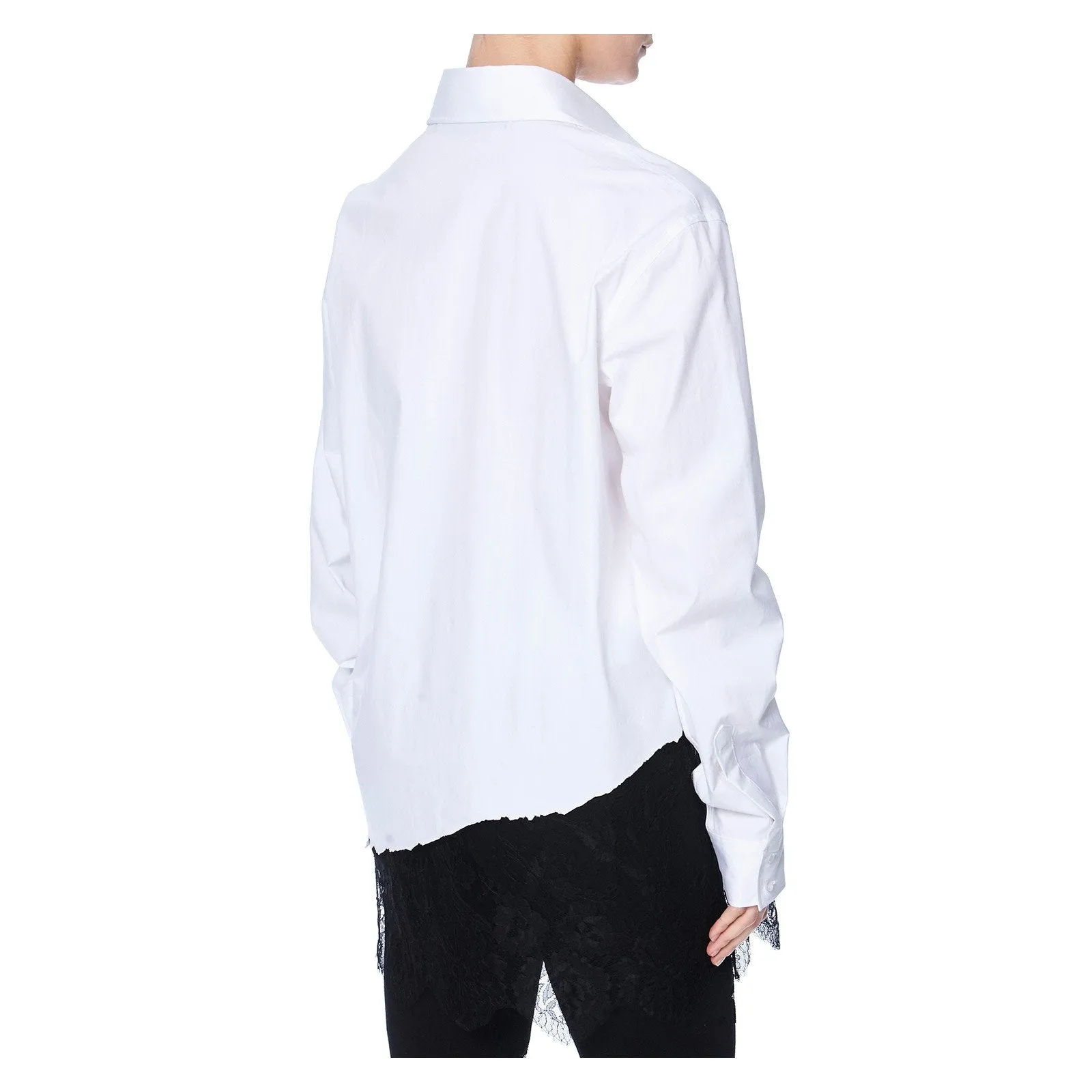 FOXY OVERSIZED SHIRT WITH LACE PANEL