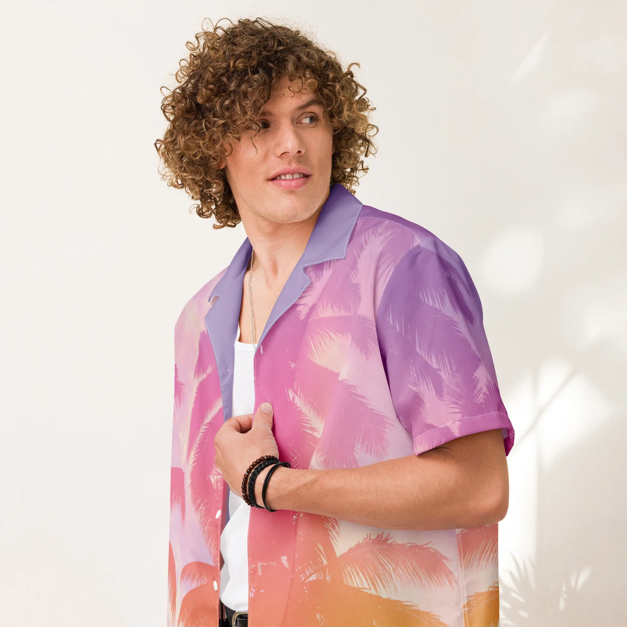 Humble Sportswear™ Men's Tropical Button Shirt