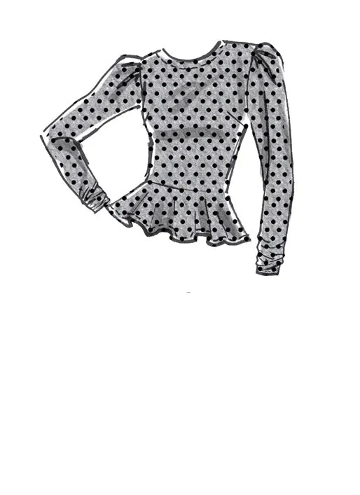M8113 #PortiaMcCalls - Misses' & Women's Tops With Cup Sizes