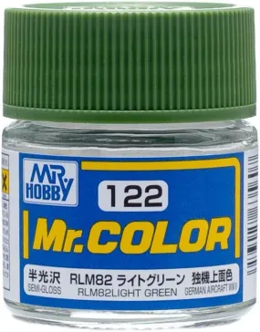 Mr. Hobby C122 Mr. Color Semi Gloss RLM82 Light Green Lacquer Paint 10ml