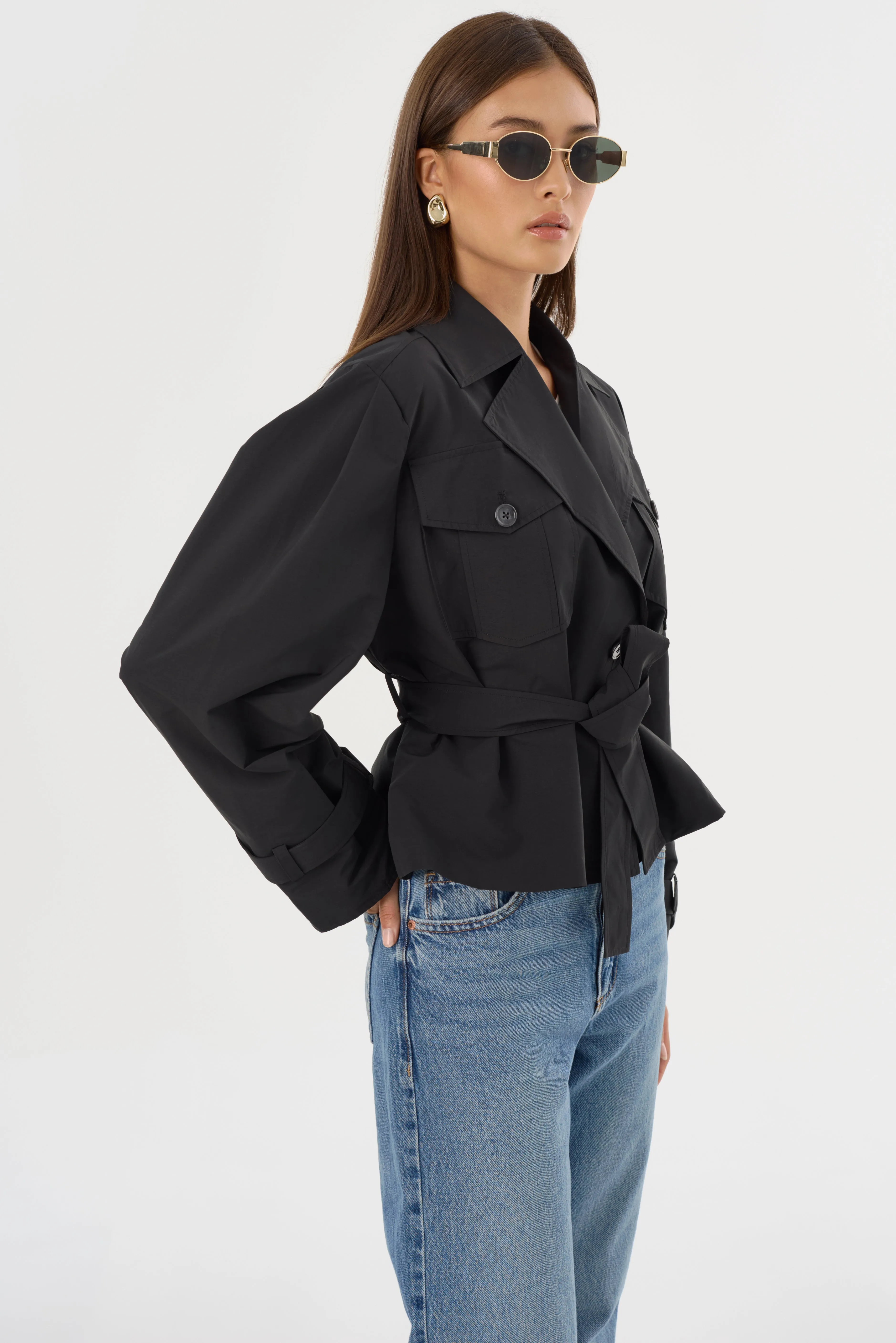 QUINN | Cropped Trench Coat
