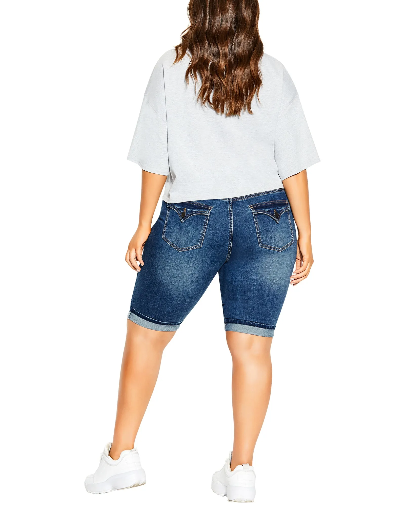 Renata Bermuda Shorts | Medium Wash