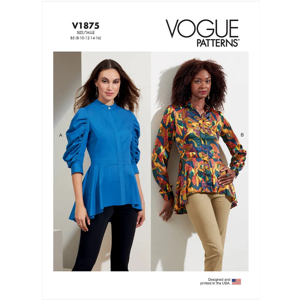 V1875 Misses' Tops